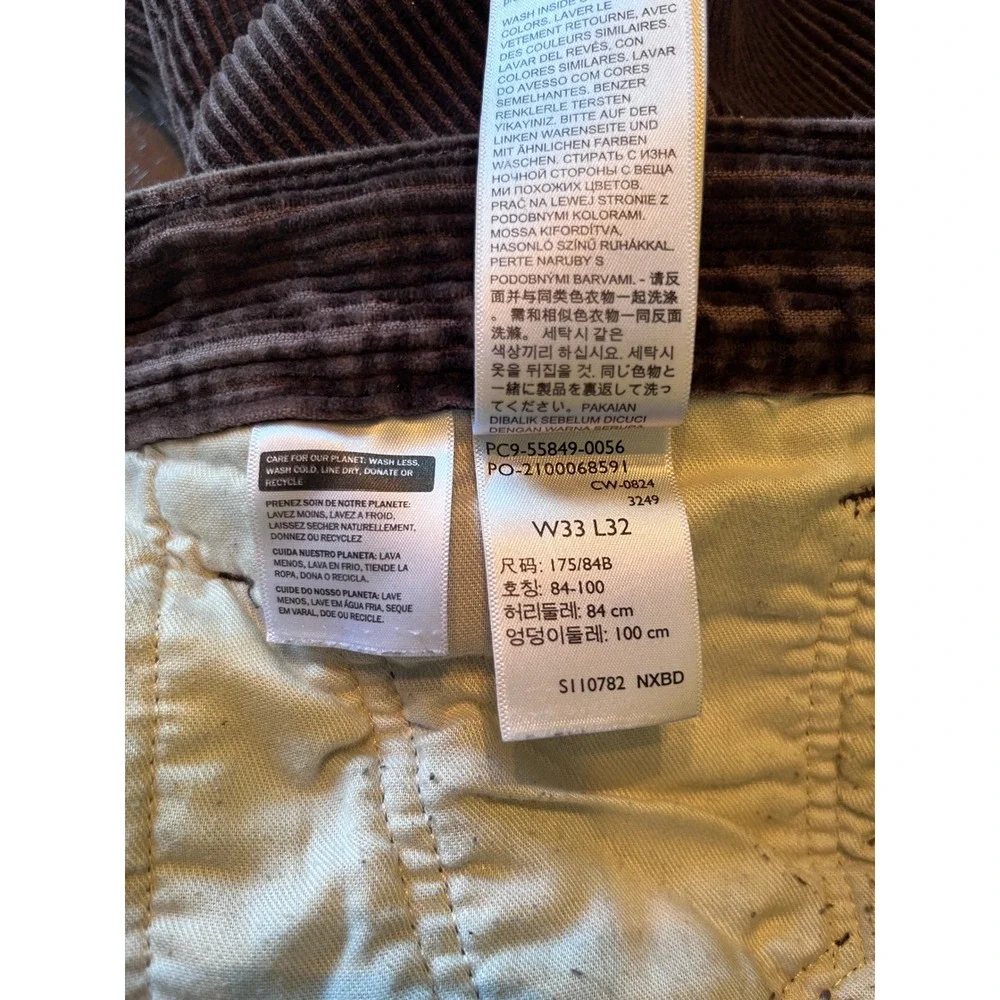 Levi's Workwear fit Corduroy Pants size 32/30 Purple-ish Cargo Carpenter